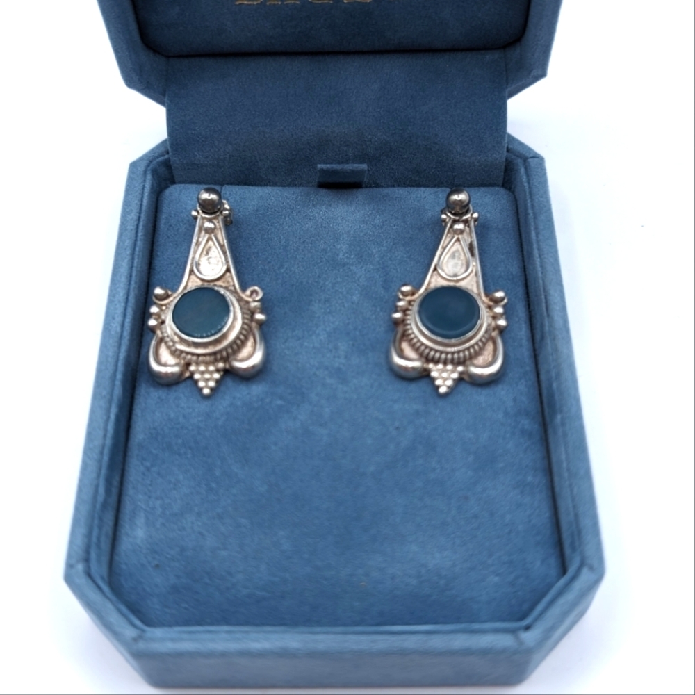 Sterling Silver Jasper Earrings